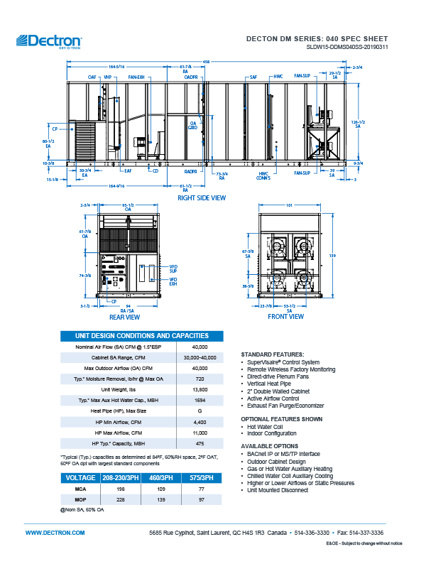 Dectron Dry O Tron Manual